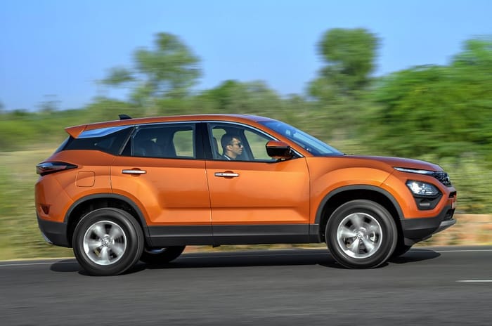 Tata Harrier side action Tata Harrier side action